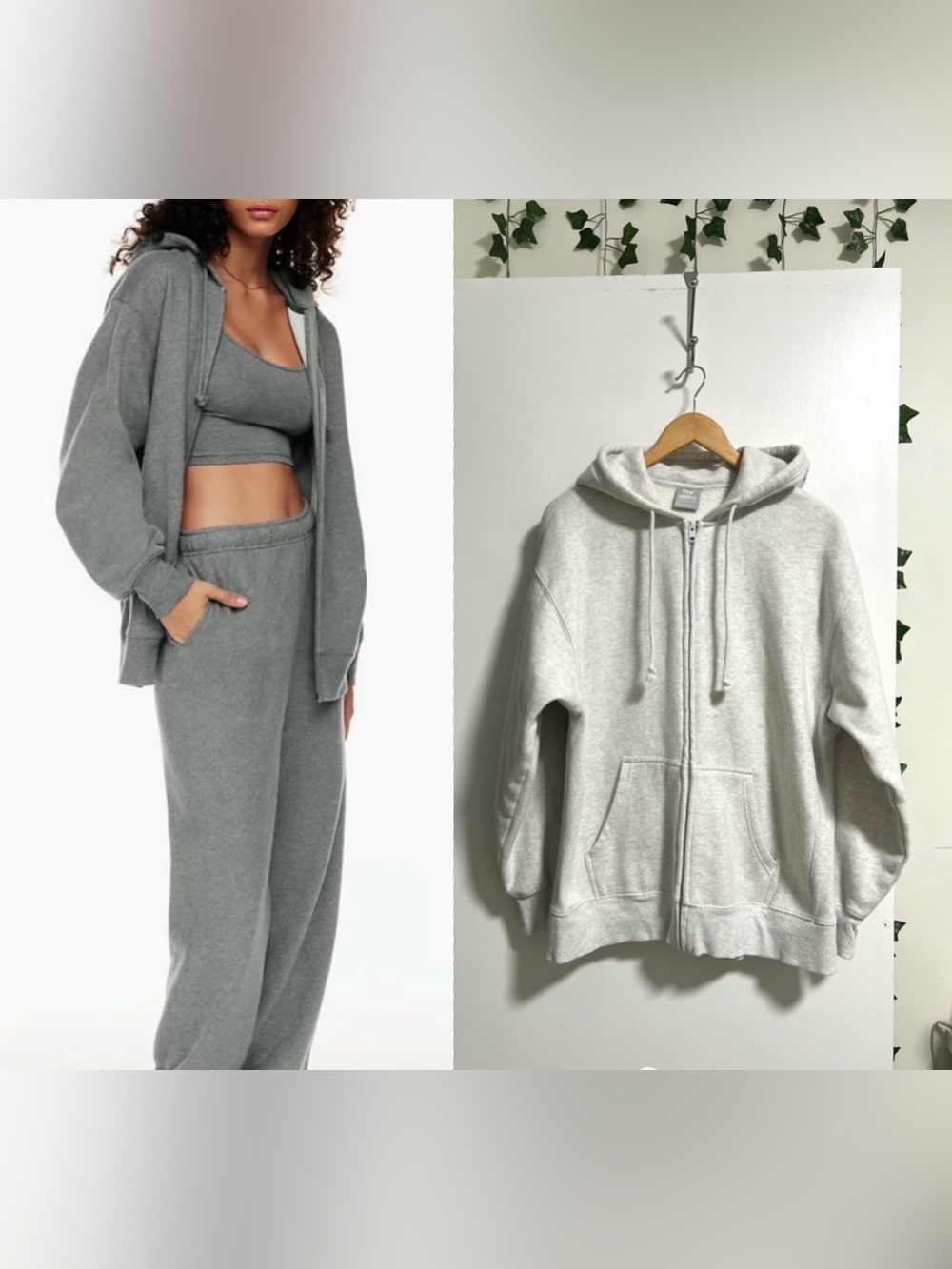 Tna Cozy Fleece Boyfriend Zip Hoodie Sz 2 -Oversized fit